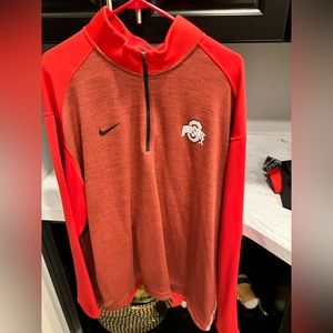 Nike red ohio state quarter zip pull over 3XL